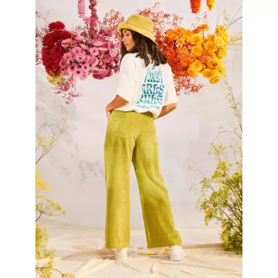 Roxy Erjnp03523 Ls Tekstil Pantolon Yeşil Kadın Pantolon - 4
