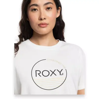 Roxy Erjzt05698 Noon Ocean Beyaz Kadın T-Shirt - 3