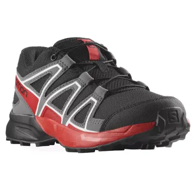 Salomon 404820 Speedcross J Siyah-Kırmızı Erkek Çocuk Ayakkabı - 1