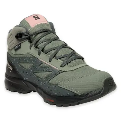 Salomon 472835 Outway Mid Cswp Junior Outdoor Haki Çocuk Bot 