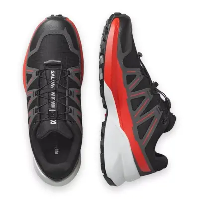 Salomon 475145 Speedcross Peak Outdoor Patika Koşusu Siyah-Kırmızı Erkek Spor Ayakkabı - 3