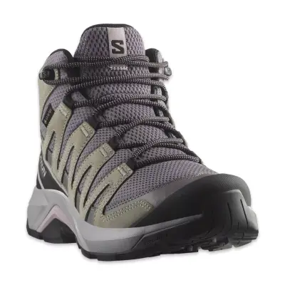 Salomon 477534 X-Adventure Recon Mid Gore Tex Outdoor Gri-Yeşil Kadın Bot - 1