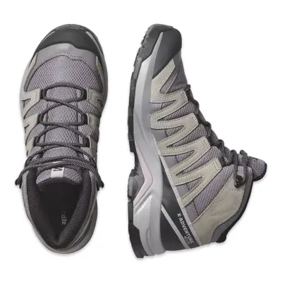 Salomon 477534 X-Adventure Recon Mid Gore Tex Outdoor Gri-Yeşil Kadın Bot - 3
