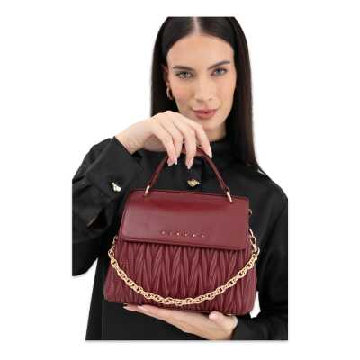Sisley Sly_232 15X21X8 Kol Sı Bordo Kadın Çanta - Sisley