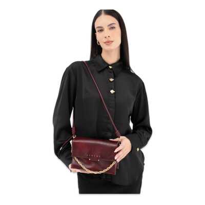 Sisley Sly_233 13X19X5 Kol Sı Bordo Kadın Çanta - Sisley