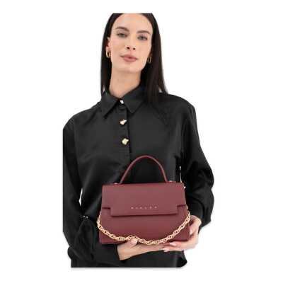 Sisley Sly_237 15X23X8 Kol Sı Bordo Kadın Çanta - Sisley