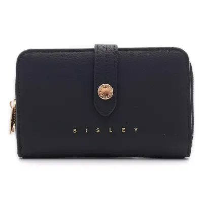 Sisley Sly_313 10X16X2,5 Siyah Kadın Cüzdan 