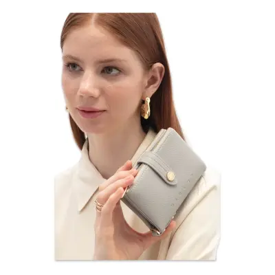 Sisley Sly_317 10X12X2,5 Gri Kadın Cüzdan - 1