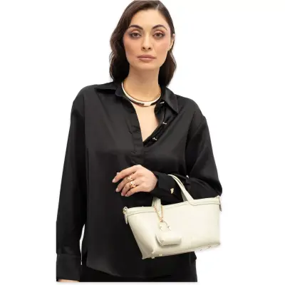 Sisley Sly_411 16X30X10 El Açık Gri Kadın Çanta - Sisley (1)