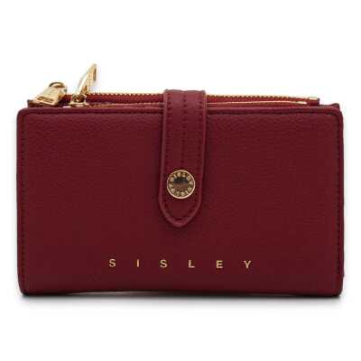 Sisley Sly_500 9X15X2,5 Bordo Kadın Cüzdan - Sisley