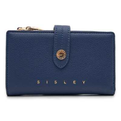 Sisley Sly_500 9X15X2,5 Lacivert Kadın Cüzdan - Sisley