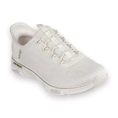 Skechers 104610 Glide-Step Gratify Pace Günlük Bej Kadın Spor Ayakkabı 