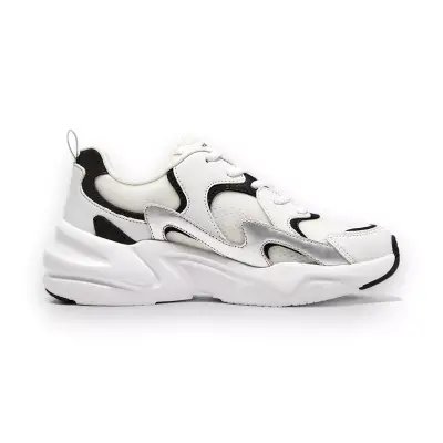 Skechers 117364Z Beyaz-Siyah Kadın Spor Ayakkabı - 4