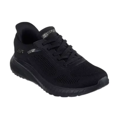 Skechers 117497 Slip Ins Bobs Squad Chaos Current Muse Vegan Günlük Siyah Kadın Spor Ayakk 