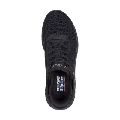 Skechers 117497 Slip Ins Bobs Squad Chaos Current Muse Vegan Günlük Siyah Kadın Spor Ayakk - 3