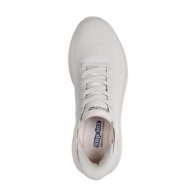 Skechers 118312 Bobs Squad Chaos Solid Step Vegan Slip-Ins Günlük Kırık Beyaz Erkek Spor A - 3