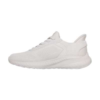 Skechers 118312 Bobs Squad Chaos Solid Step Vegan Slip-Ins Günlük Kırık Beyaz Erkek Spor A - 4