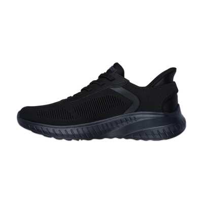 Skechers 118312 Bobs Squad Chaos Solid Step Vegan Slip-Ins Günlük Siyah Erkek Spor Ayakkab - 4