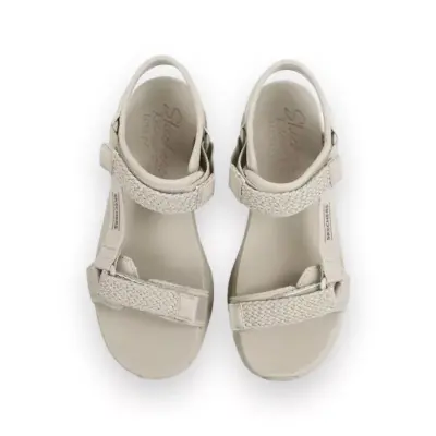 Skechers 119822Z D'lux Walker Pretty Field Bej Kadın Sandalet - 3