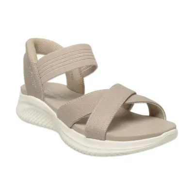 Skechers 119975 Ultra Flex 3.0 Never Better Vegan Günlük Bej Kadın Sandalet - 1