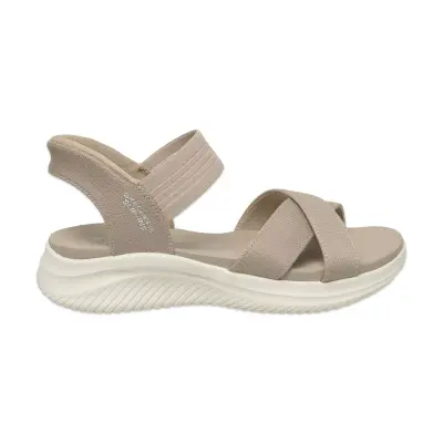 Skechers 119975 Ultra Flex 3.0 Never Better Vegan Günlük Bej Kadın Sandalet - Skechers (1)