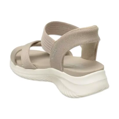 Skechers 119975 Ultra Flex 3.0 Never Better Vegan Günlük Bej Kadın Sandalet - 4