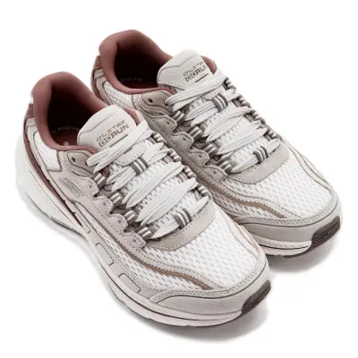 Skechers 128612 Go Run Consistent 2.0 Draft Kahve-Beyaz Kadın Spor Ayakkabı 
