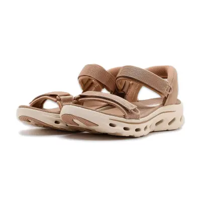 Skechers 141267 Go Walk Glide-Step 2.0 Sandal Bej Kadın Sandalet - 3