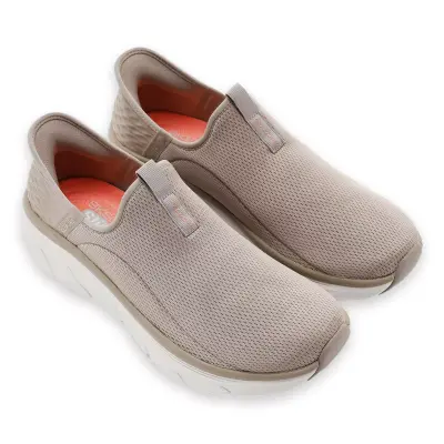 Skechers 150099 D'lux Walker 2.0 Slip-Ins Vegan Günlük Kahverengi Kadın Spor Ayakkabı 
