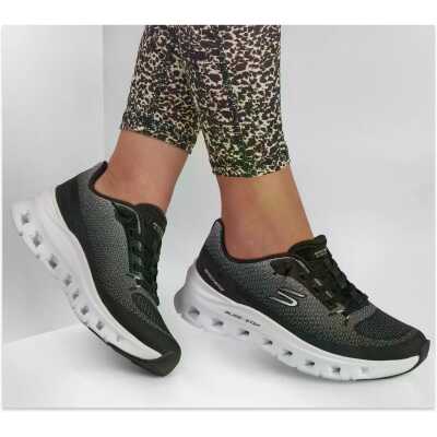 Skechers 150437 Glide-Step Pro-Soft Mirage Vegan Siyah Kadın Spor Ayakkabı - 4