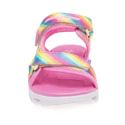 Skechers 20218K Hypno-Flash Rainbowlights Pembe Çocuk Sandalet - 3