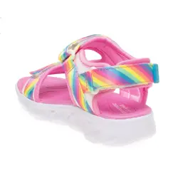 Skechers 20218K Hypno-Flash Rainbowlights Pembe Çocuk Sandalet - 4