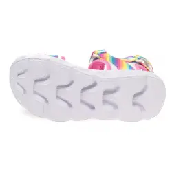 Skechers 20218K Hypno-Flash Rainbowlights Pembe Çocuk Sandalet - 5