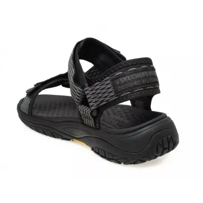 Skechers 204351-M Lomell Rip Tide Siyah Erkek Sandalet - 4