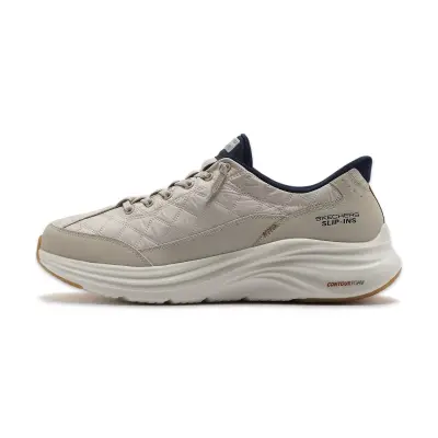 Skechers 232619 Contour Foam Cozy Fit Slip-Ins Günlük Bej Erkek Spor Ayakkabı - 1