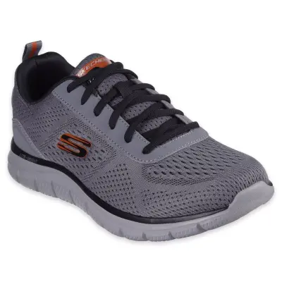 Skechers 232758Tk Track-Leshur Air Cooled Memory Foam Füme Erkek Spor Ayakkabı 