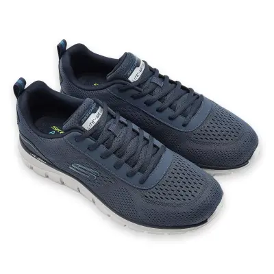 Skechers 232758Tk Track-Leshur Air Cooled Memory Foam Mavi Erkek Spor Ayakkabı - 1
