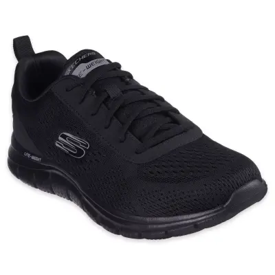 Skechers 232758Tk Track-Leshur Air Cooled Memory Foam Siyah Erkek Spor Ayakkabı 