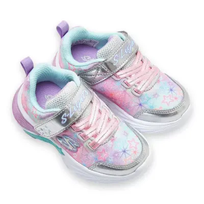 Skechers 302324P Star Sparks Gümüş Kız Çocuk Spor Ayakkabı - 1