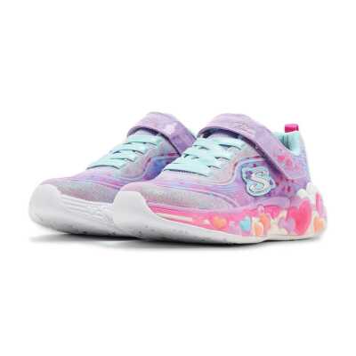 Skechers 302696 Eternal Heart Lights Işikli Mavi Çocuk Spor Ayakkabı - 4