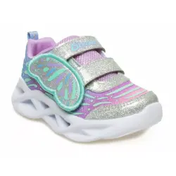 Skechers 302754K Twi̇sty Bri̇ghts Wi̇ngi̇n' İt Gümüş Kız Çocuk Spor Ayakkabı 