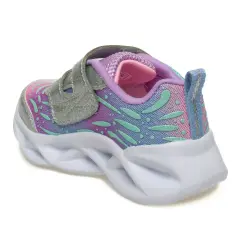 Skechers 302754K Twisty Brights Gümüş Kız Çocuk Spor Ayakkabı - 4