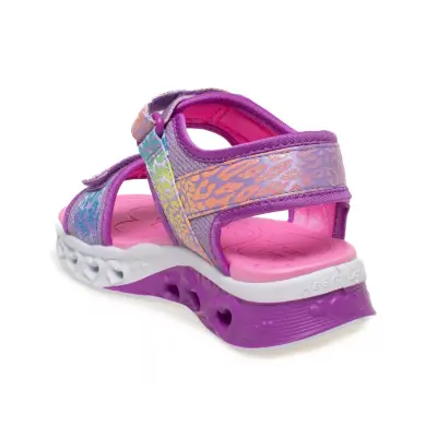 Skechers 302967L S Lights Flutter Hearts Mavi Kız Çocuk Sandalet - 4