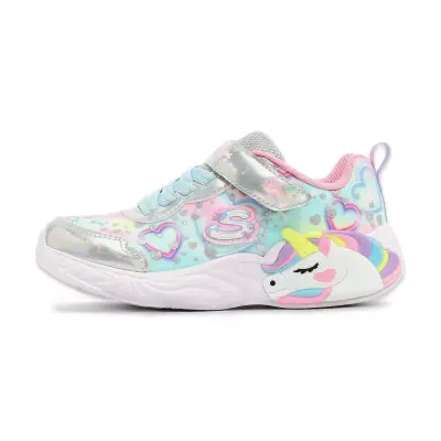 Skechers 303063 Unicorn Dreams Heart Sparkles Işikli Gümüş Kız Çocuk Spor Ayakkabı - 1