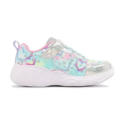 Skechers 303063 Unicorn Dreams Heart Sparkles Işikli Gümüş Kız Çocuk Spor Ayakkabı - Skechers (1)