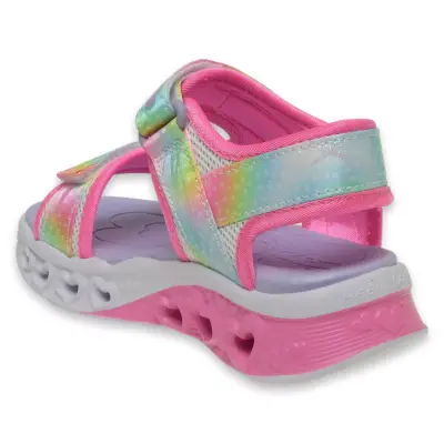 Skechers 303105K Flutter Hearts Twili Beyaz Kız Çocuk Sandalet - 4