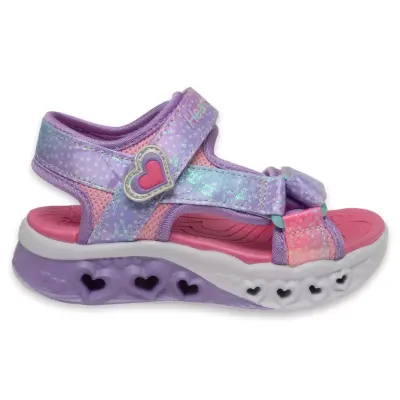 Skechers 303105K Flutter Hearts Twili Pembe Kız Çocuk Sandalet - 2