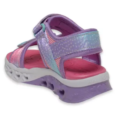 Skechers 303105K Flutter Hearts Twili Pembe Kız Çocuk Sandalet - 4