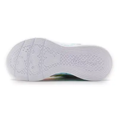 Skechers 303252 L Flutter Heart Lights Rainbow Bestie Günlük Gümüş Kız Çocuk Spor Ayakkabı - 5