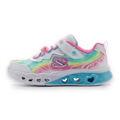 Skechers 303253 N Flutter Heart Lights Groovy Swirl Günlük Beyaz Kız Çocuk Spor Ayakkabı - 2